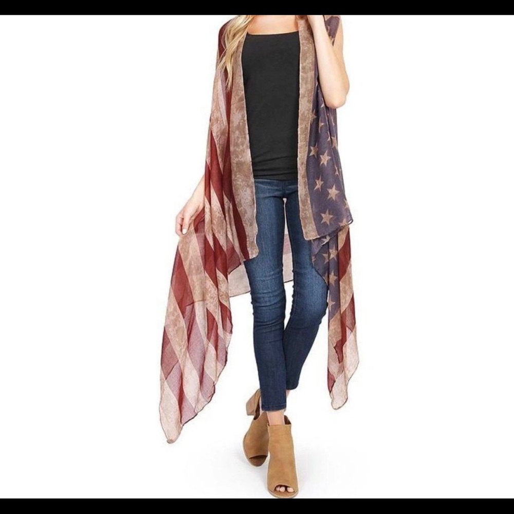 🇺🇸 Cardigan Kimono Vest